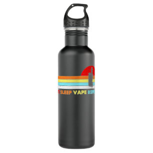 Eat Sleep Vape Repeat Pen Vintage Retro Vaping Men Stainless Steel Water Bottle