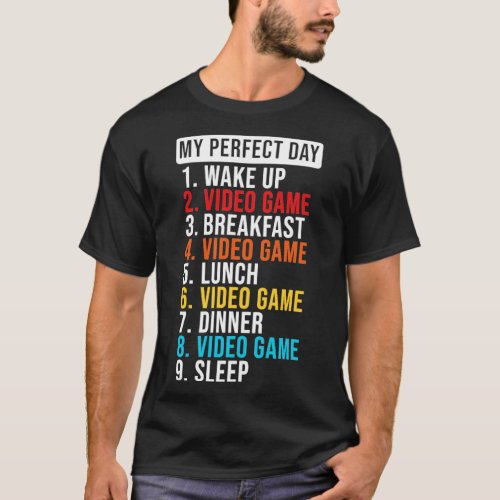Eat Sleep Video Game Repeat T_Shirt