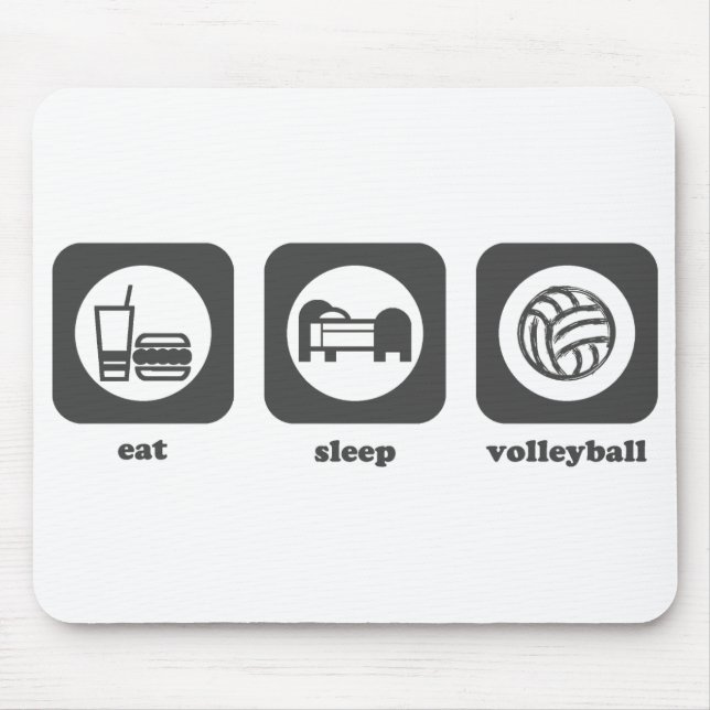 Eat. Sleep. Volleyball. Mousepad (Front)