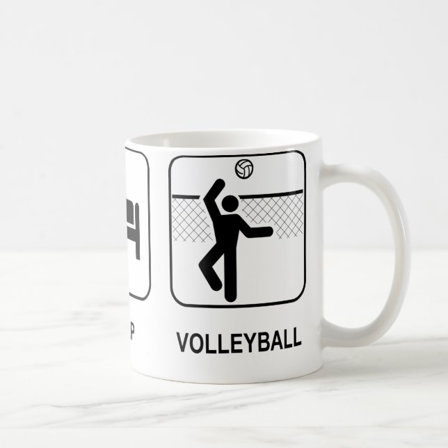 Eat Sleep Volleyball Mug (Right)