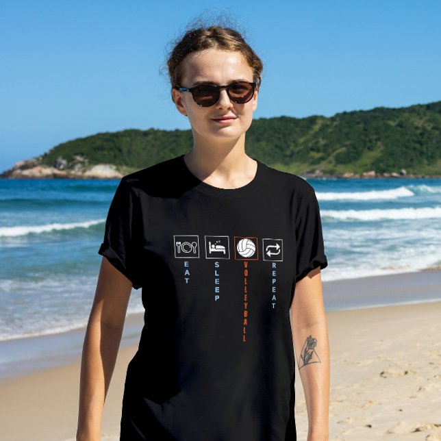 Eat, Sleep, Volleyball, Repeat T-Shirt Tri-Blend Shirt (Creator Uploaded)