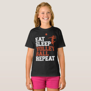 Eat Sleep Volleyball Repeat Volleyball Girl Gift T-Shirt