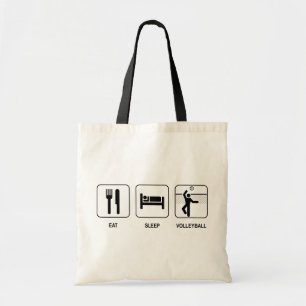 Eat Sleep Volleyball Tote Bag