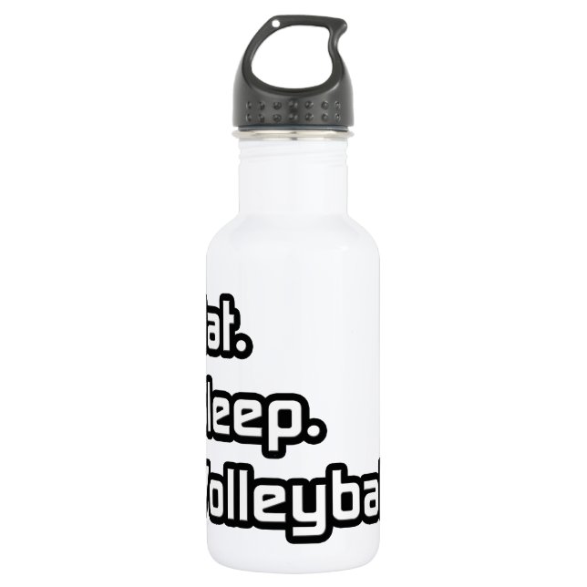 Eat. Sleep. Volleyball. Water Bottle (Front)