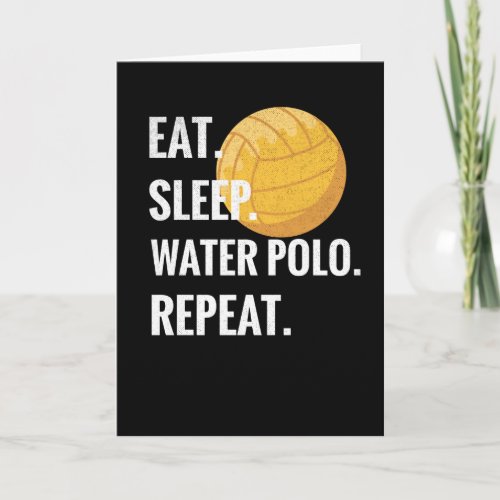 Eat Sleep Water Polo Repeat Water Polo Player Gift Card
