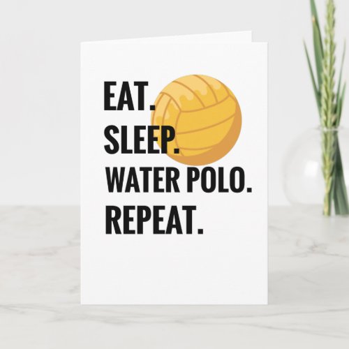 Eat Sleep Water Polo Repeat Water Polo Player Gift Card