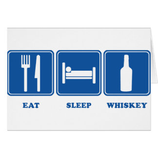 Eat Sleep Whiskey Cards