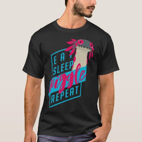 Eat Sleep WIGGLE Repeat _ Monster Hunter Desig T_Shirt