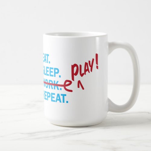 Eat Sleep Work Retirement Gift mug