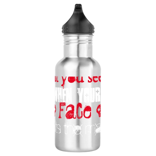 Eat Sleep Wrestle and Hydrate! Water Bottle (Right)