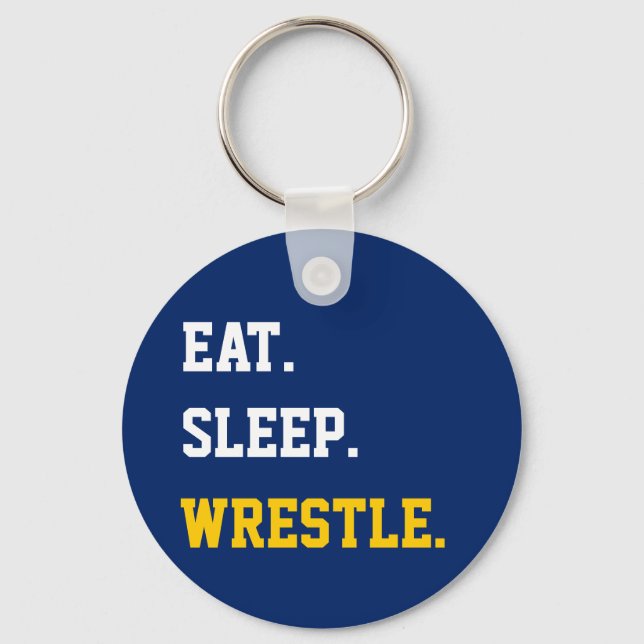 Eat Sleep Wrestle Keychain (Front)