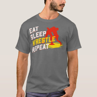 Eat Sleep Wrestle Repeat T-Shirt