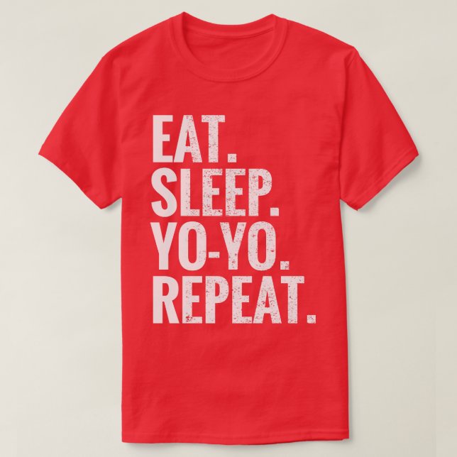 Eat Sleep Yo Yo Repeat T-Shirt (Design Front)
