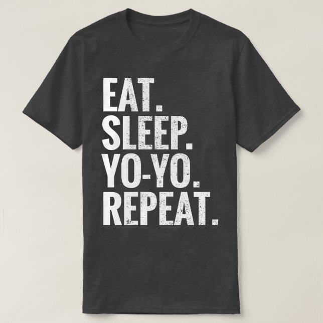 Eat Sleep Yo Yo Repeat T-Shirt (Design Front)