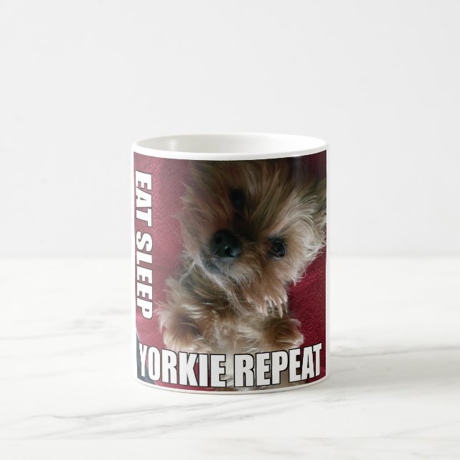 Eat! Sleep! Yorkie! Repeat! :) Coffee Mug (Center)