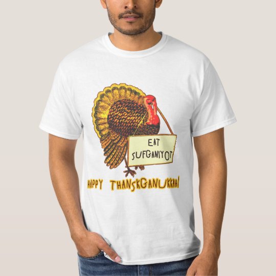 Eat Sufganiyot Funny Thanksgiving Hanukkah Tee