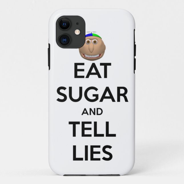 EAT SUGAR AND TELL LIES iPhone case (Back)