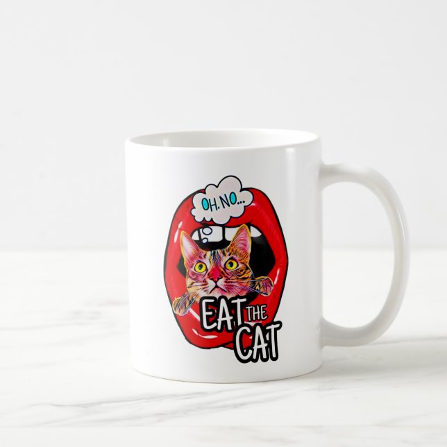 Eat the Cat! Coffee Mug (Right)