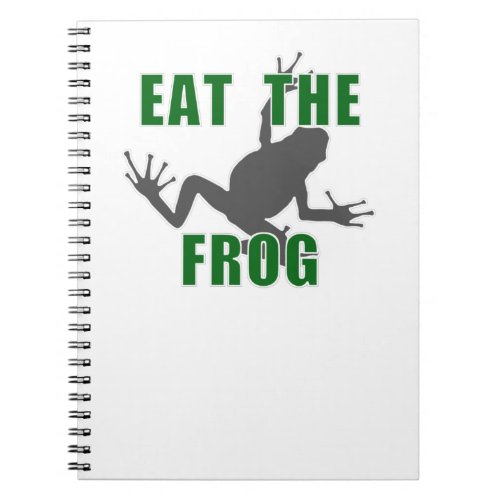 Eat The Frog _ Entrepreneur Motivation Quote Notebook