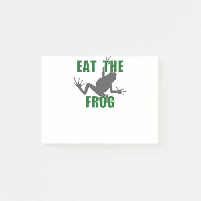 Eat The Frog - Entrepreneur Motivation Quote Post-it Notes (Front)