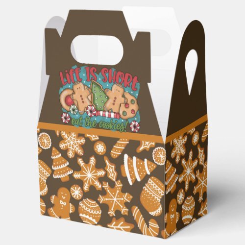 Eat The Holiday Cookies Favor Boxes