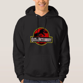 Eat The Patriarchy Feminist Dinosaur Hoodie