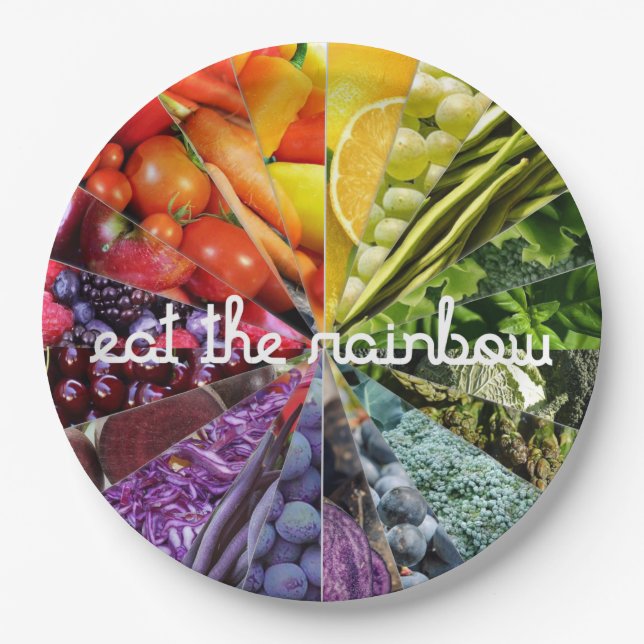 Eat the Rainbow  Paper Plates (Front)