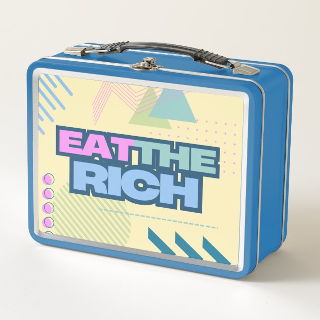 Eat the Rich 90s Vibe Lunchbox (Front)