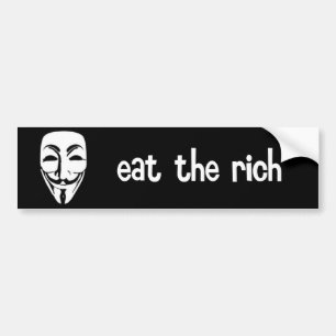 eat the rich bumper sticker