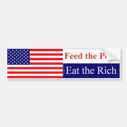 Eat the Rich Bumper Sticker