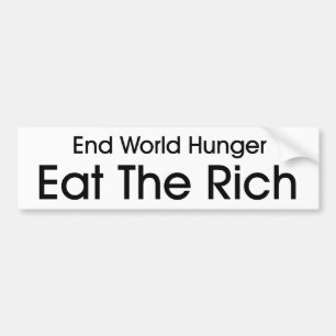 Eat The Rich Bumper Sticker