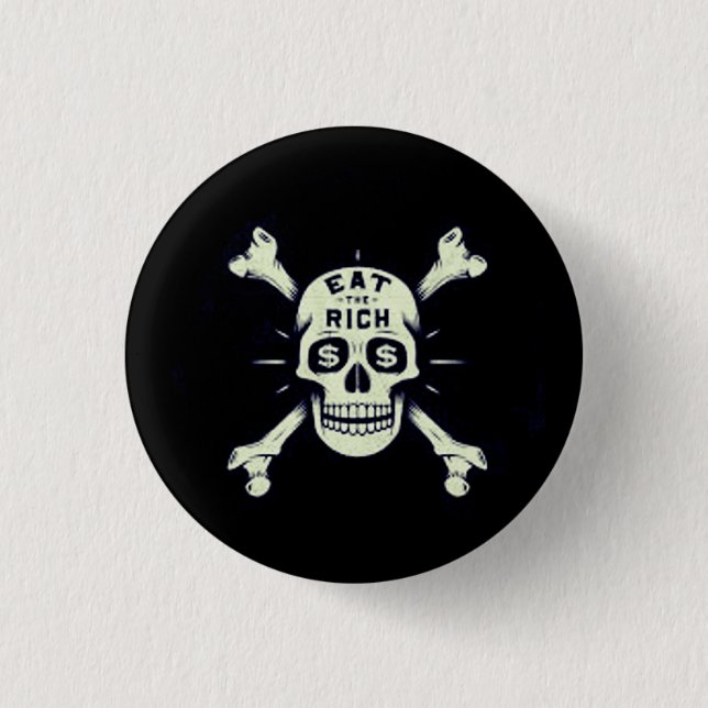 Eat the Rich Button (Front)