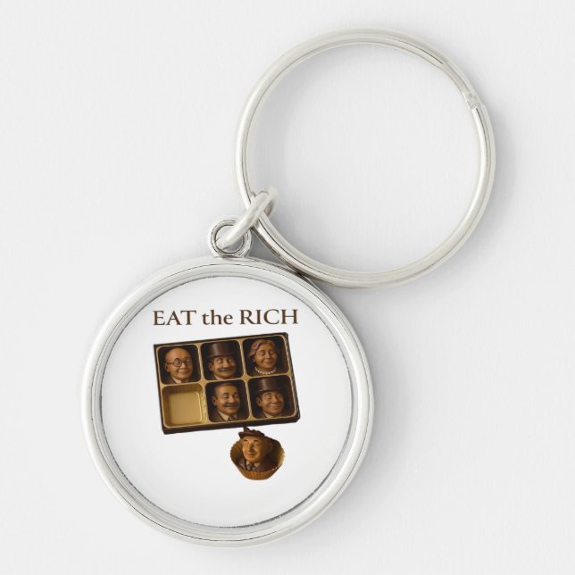 Eat The Rich Classic Keychain (Front)
