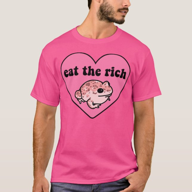 Eat The Rich Frog T-Shirt (Front)