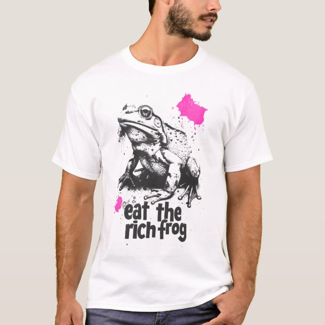 Eat the Rich Frog T-Shirt (Front)