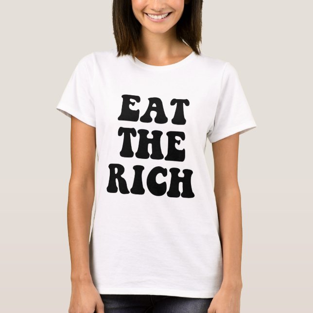 Eat The Rich Occupy Wall Street T-Shirt (Front)