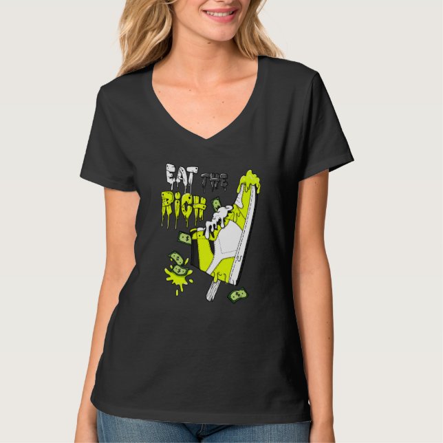 Eat The Rich Shoes Ice Cream Og Visionaire Volt 1s T-Shirt (Front)