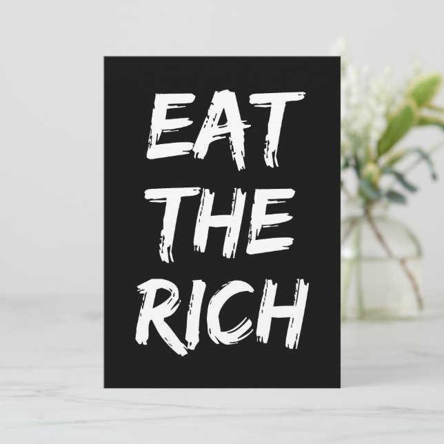 Eat the Rich - Socialist Invitation (Standing Front)