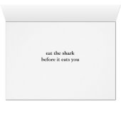 Eat the Shark Card (Inside Horizontal (Bottom))