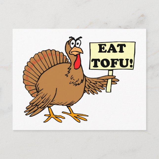 Eat Tofu Holiday Postcard (Front)