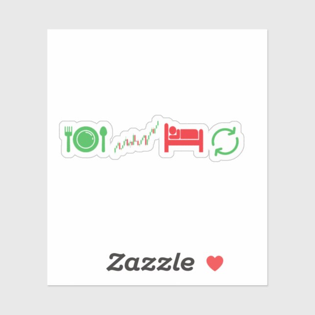 EAT TRADE SLEEP REPEAT STICKER (Sheet)