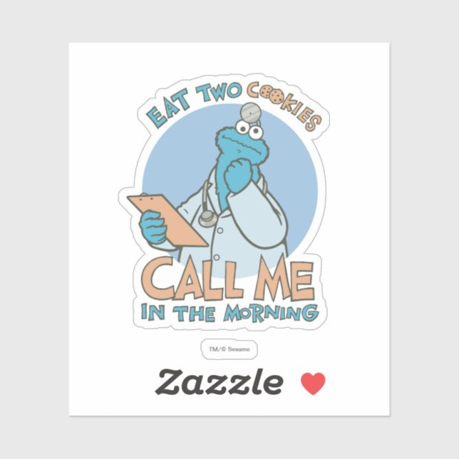 Eat Two Cookies, Call Me in the Morning Sticker (Sheet)