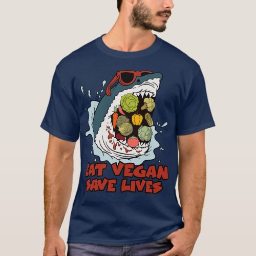 Eat Vegan Save Lives T_Shirt