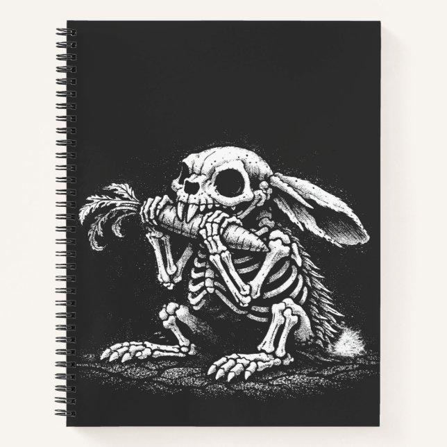 Eat Veggies   – Dead Rabbit by BurnsInHell Notebook (Front)