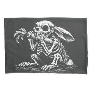 Eat Veggies – Dead Rabbit by BurnsInHell Pillow Case