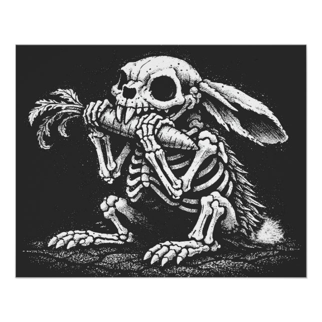 Eat Veggies   – Dead Rabbit by BurnsInHell Poster (Front)