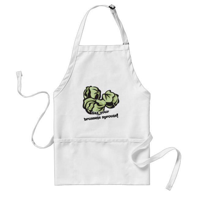 eat your brussels sprouts adult apron (Front)