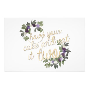 Eat your cake and eat it two Backdrop Photo Print