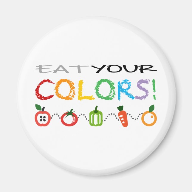 Eat Your Colors! Magnet (Front)