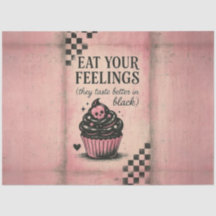 Eat Your Feelings Cupcake – Decoupage Paper |